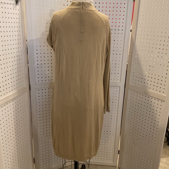 Michael Kors Gold Long Sleeve Dress - Picture 3 of 5